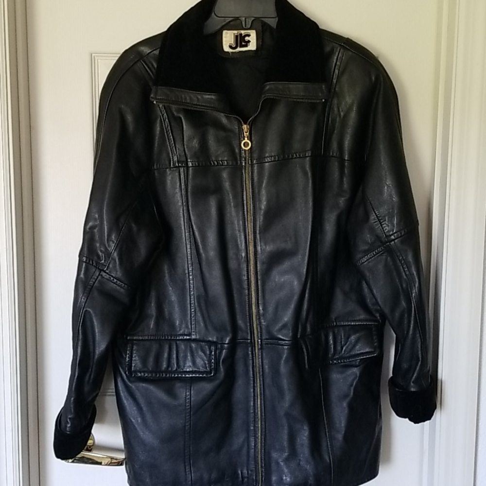 JLC leather coat